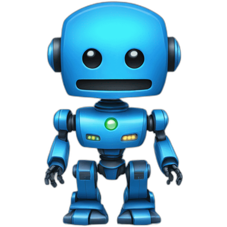 robot blue light emoji