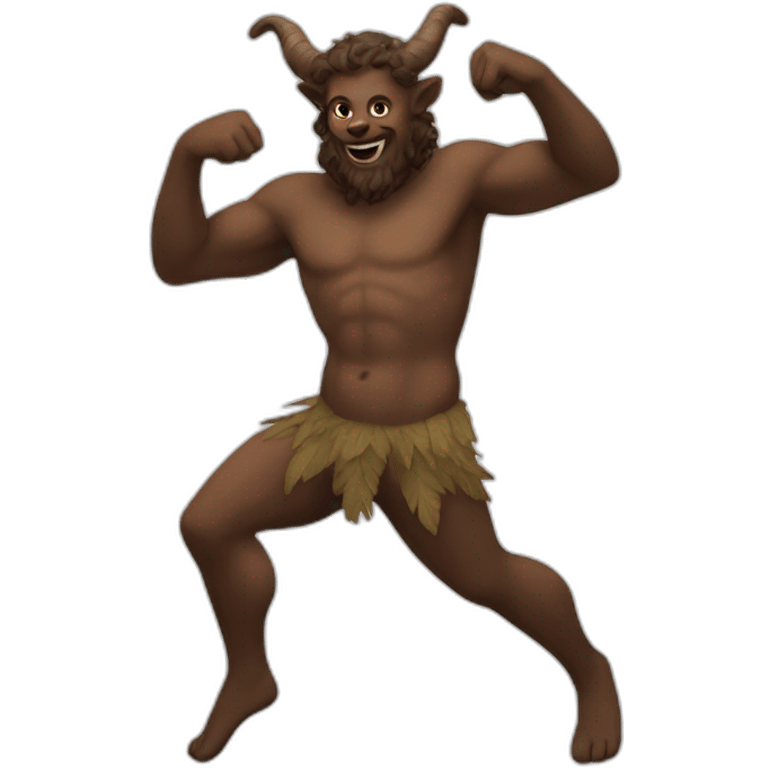 satyr dancing emoji