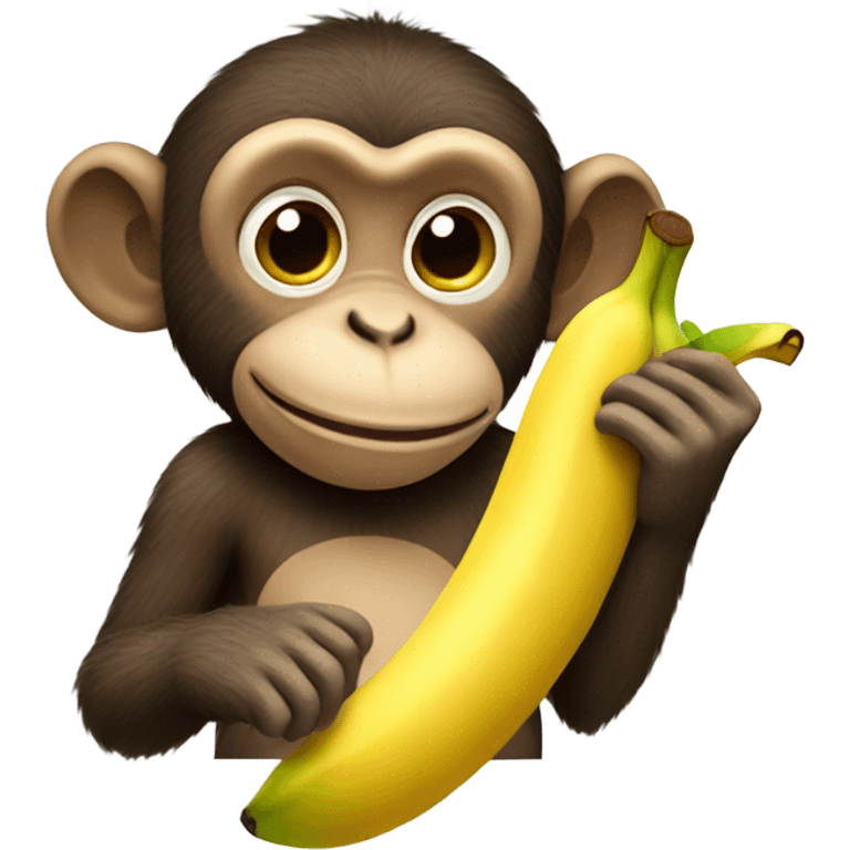 monkey eating banana emoji