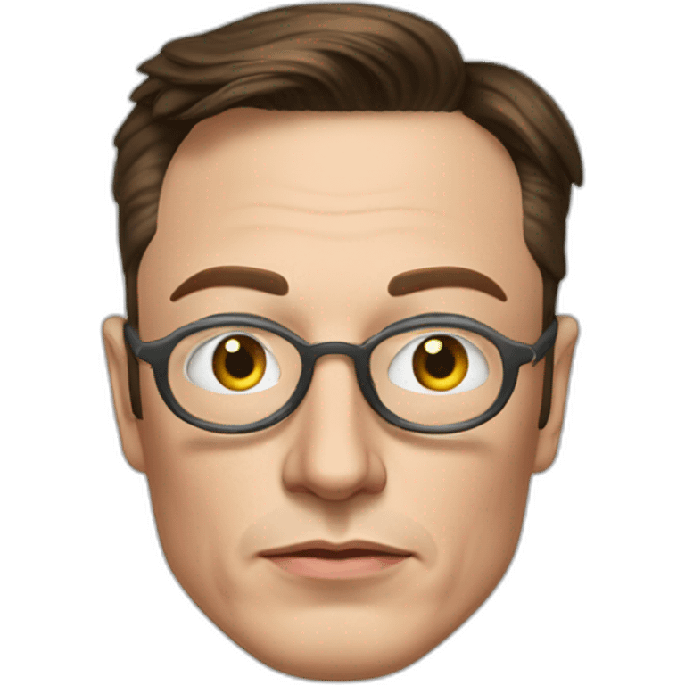 Elon Musk with a monocle on his eye emoji