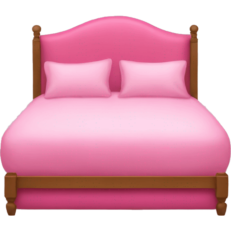 a big pink bed emoji