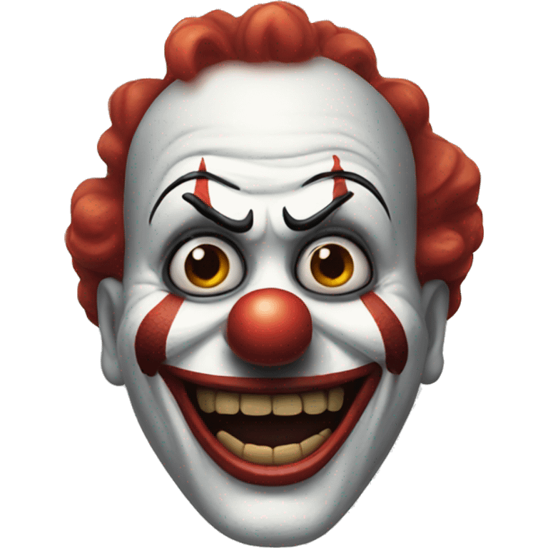 Scary clown from a movie  emoji