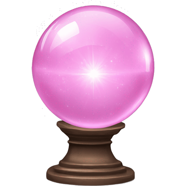 Light pink magic crystal ball emoji