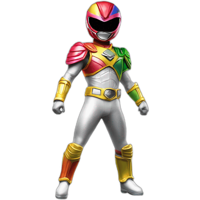 rainbow Power ranger full body emoji