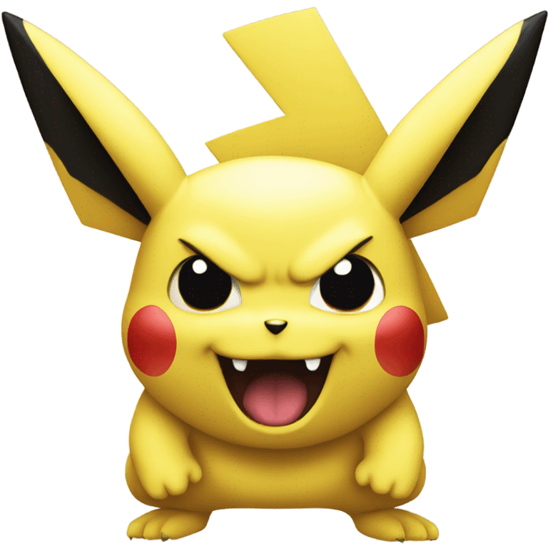 Evil pikachu emoji