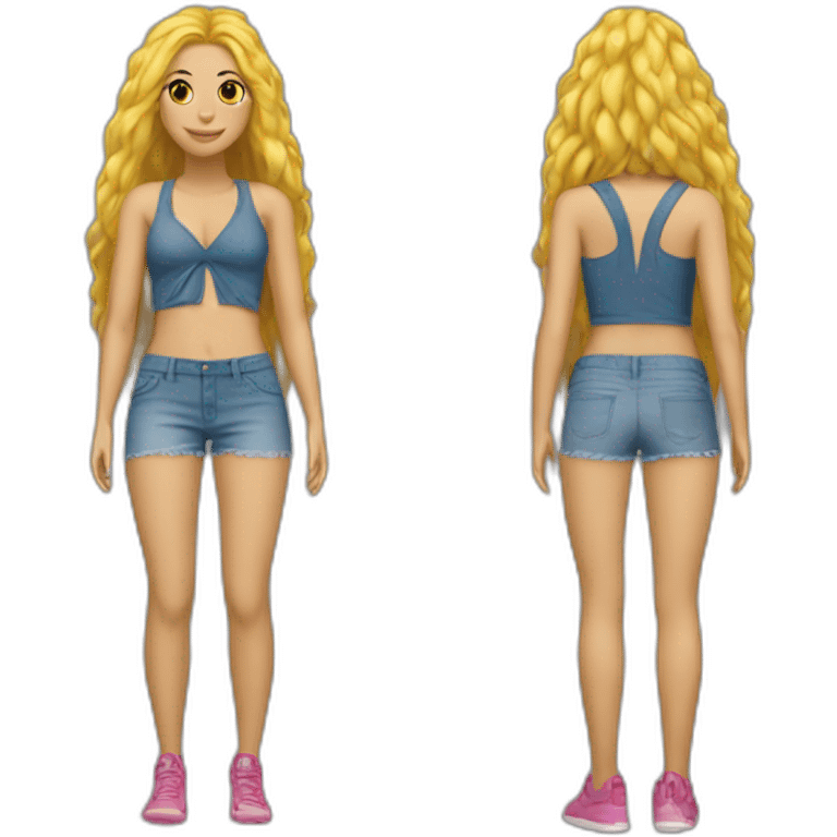 Shakira waka waka outfit emoji