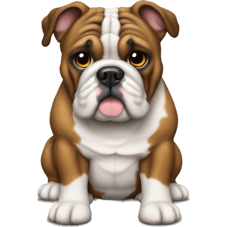 Brindle English bulldog emoji