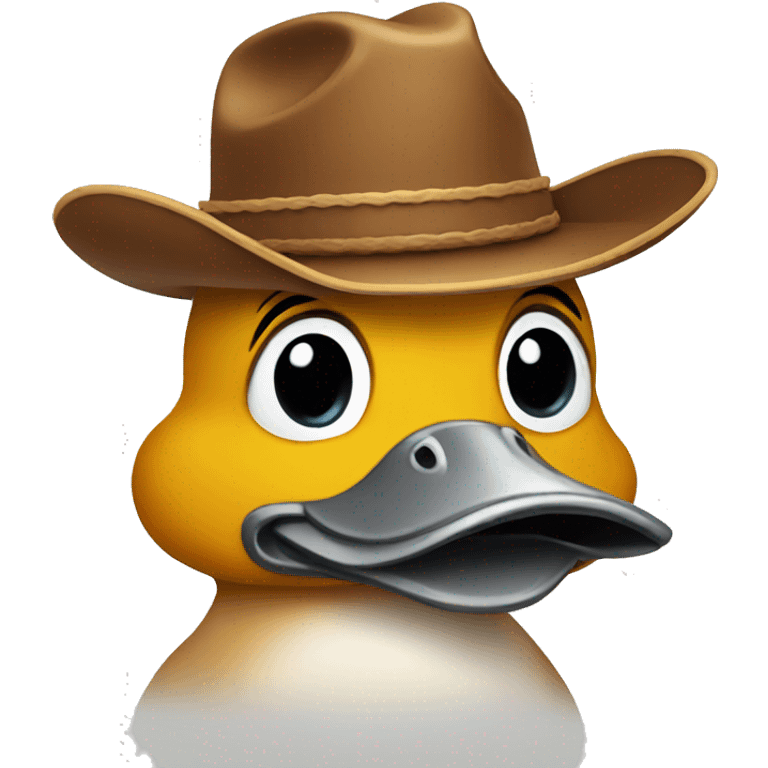 duck with cowboy hat emoji