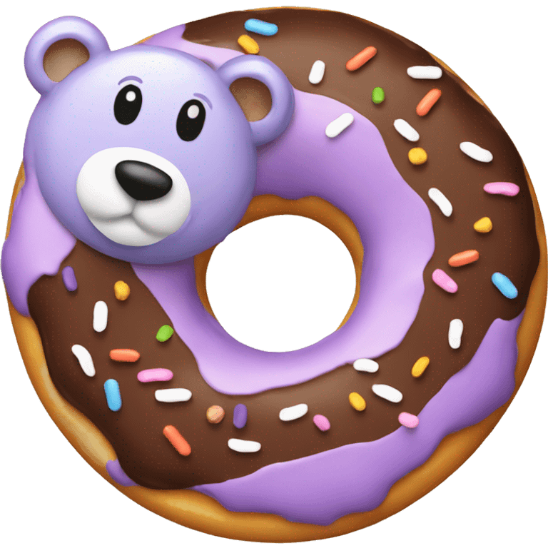 donut with bear emoji