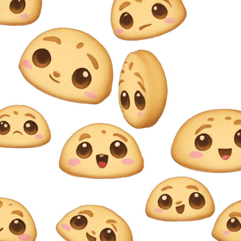 Two pupusas blushing emoji