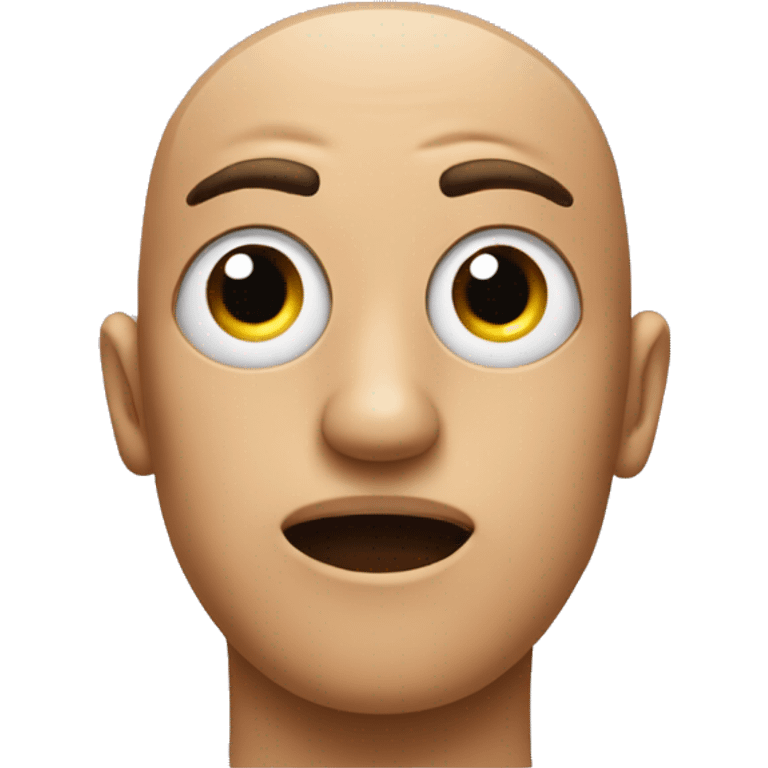 Emoji with one eye one and one half way closed emoji