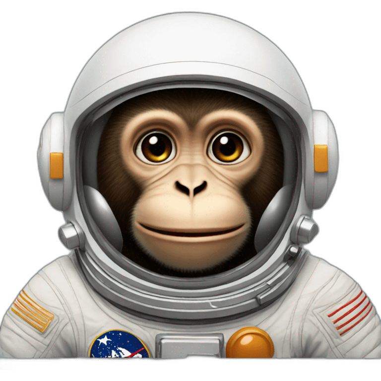 Astronaut monkey emoji