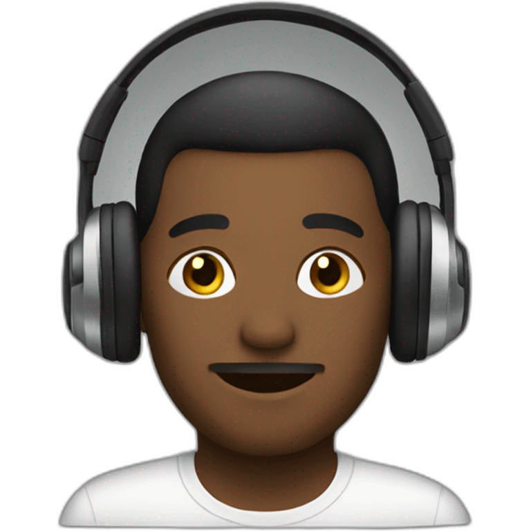 headphones user emoji