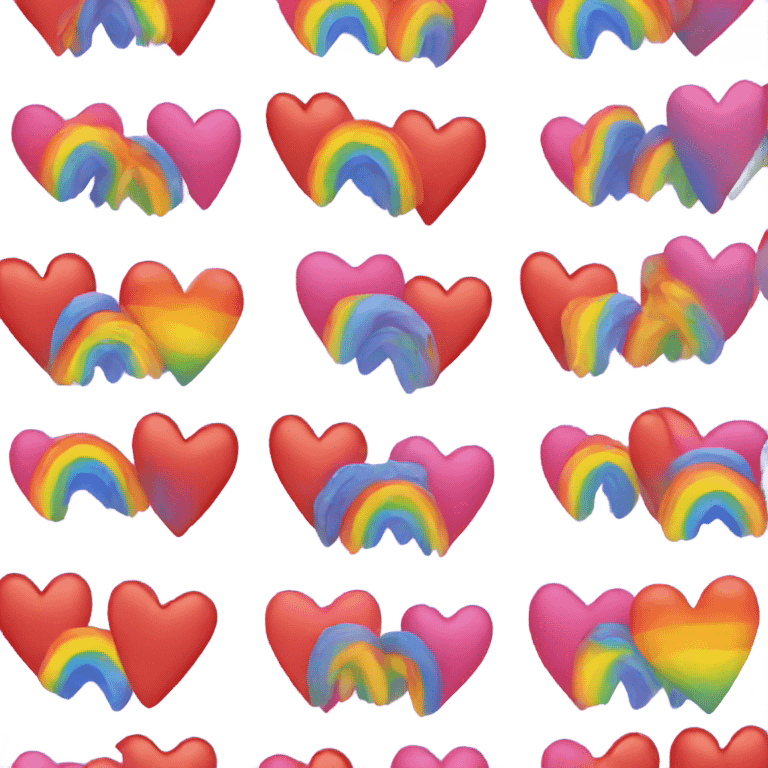 Rainbow heart emoji