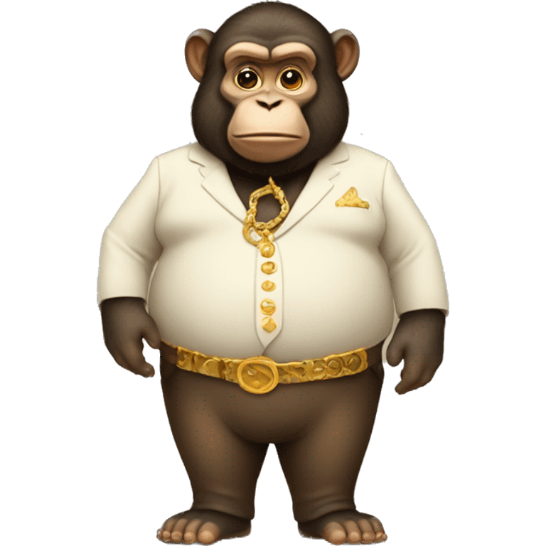 Fat rich monkey  emoji