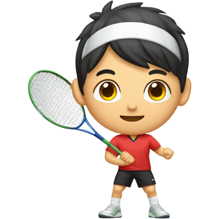 Asian badminton player emoji