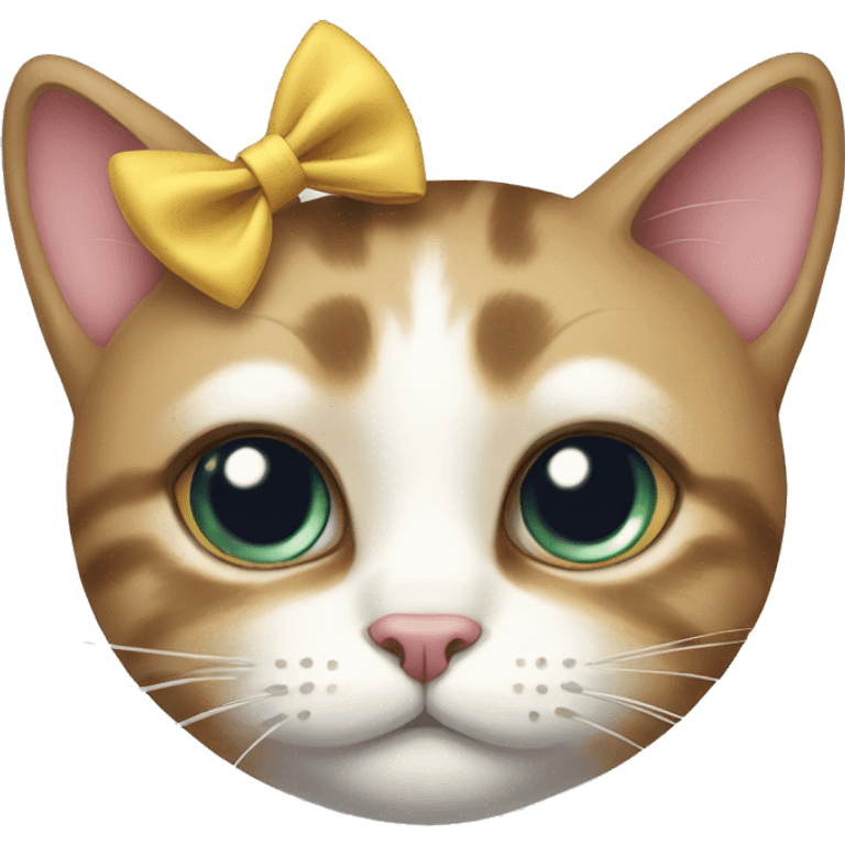 cat with bow emoji