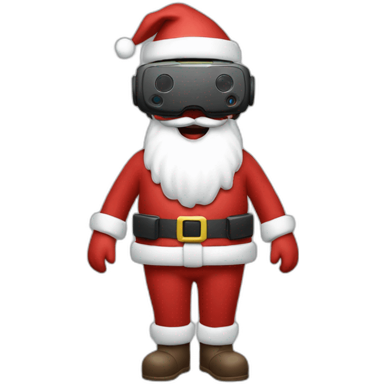 Santa in vr headset full body emoji