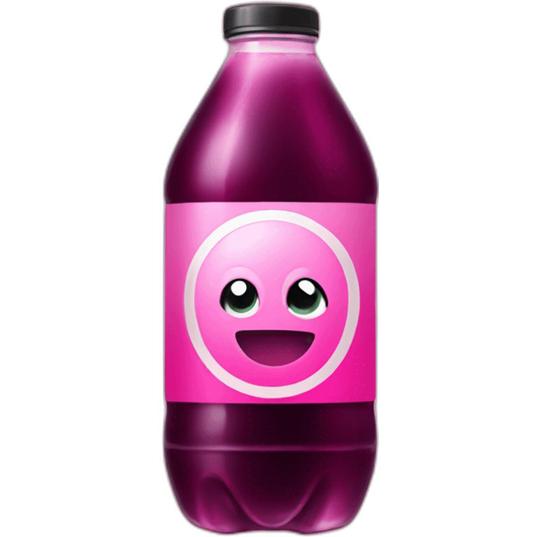 black and pink soda emoji