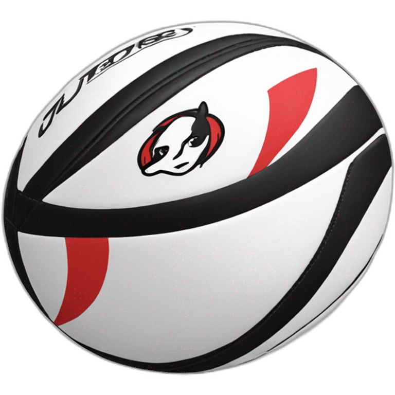 The Stade Toulousain rugby ball emoji