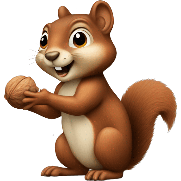 squirrel with a nut emoji