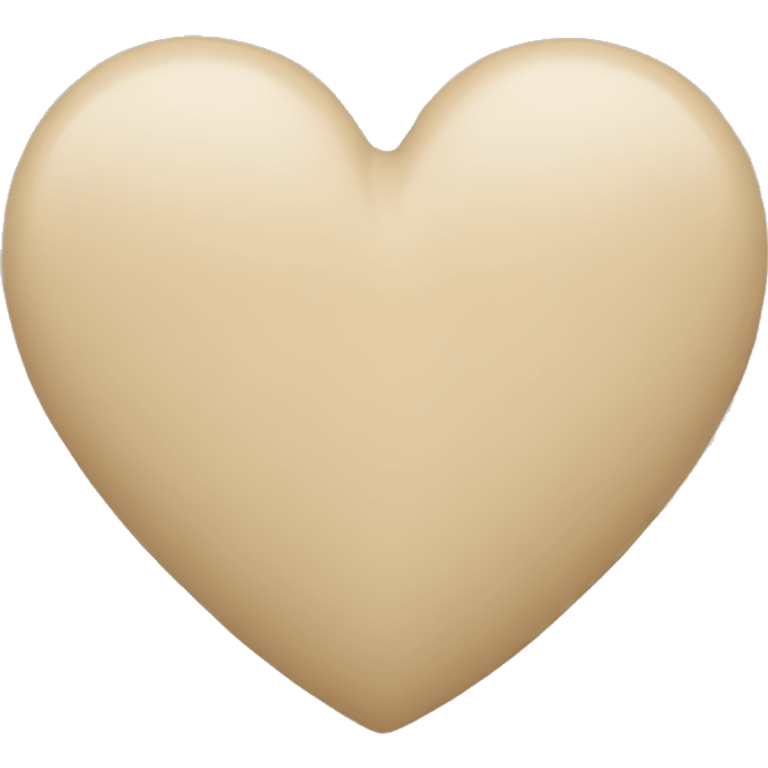 Beige heart  emoji