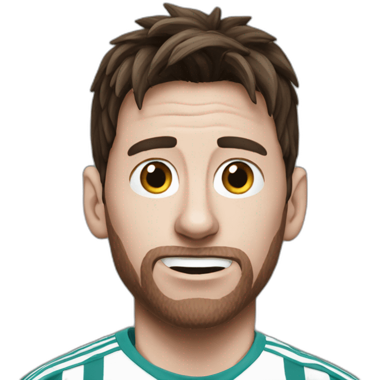 Messi face is boo emoji