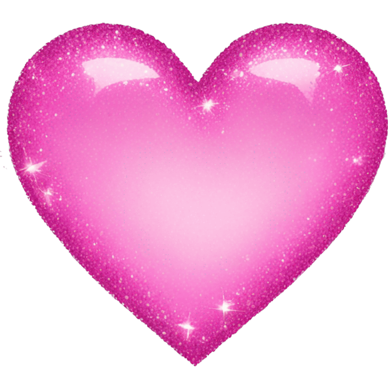 Pink sparkly heart emoji