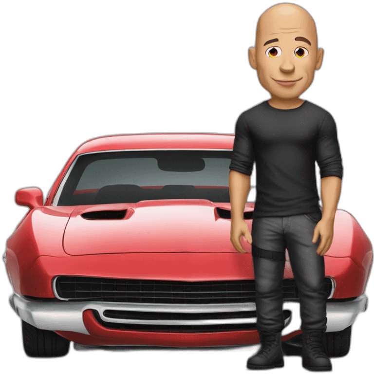 vin diesel with car emoji