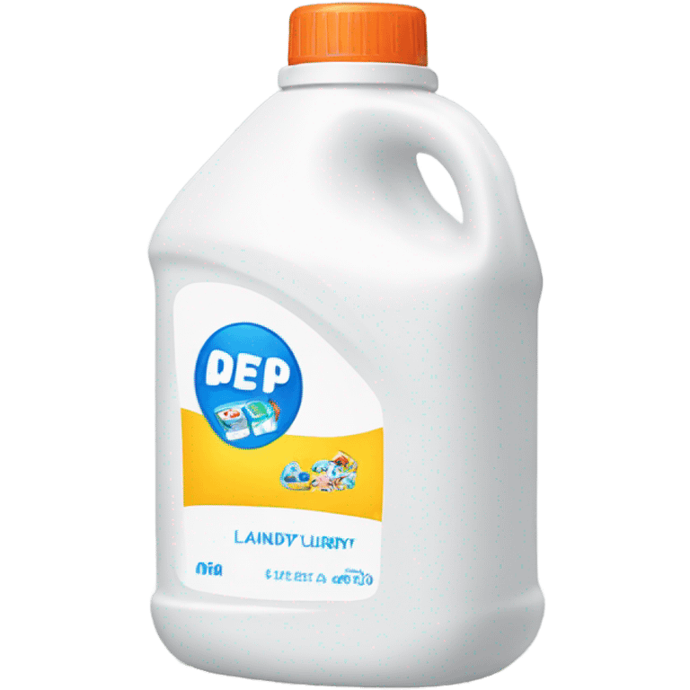 White laundry detergent bottle  emoji