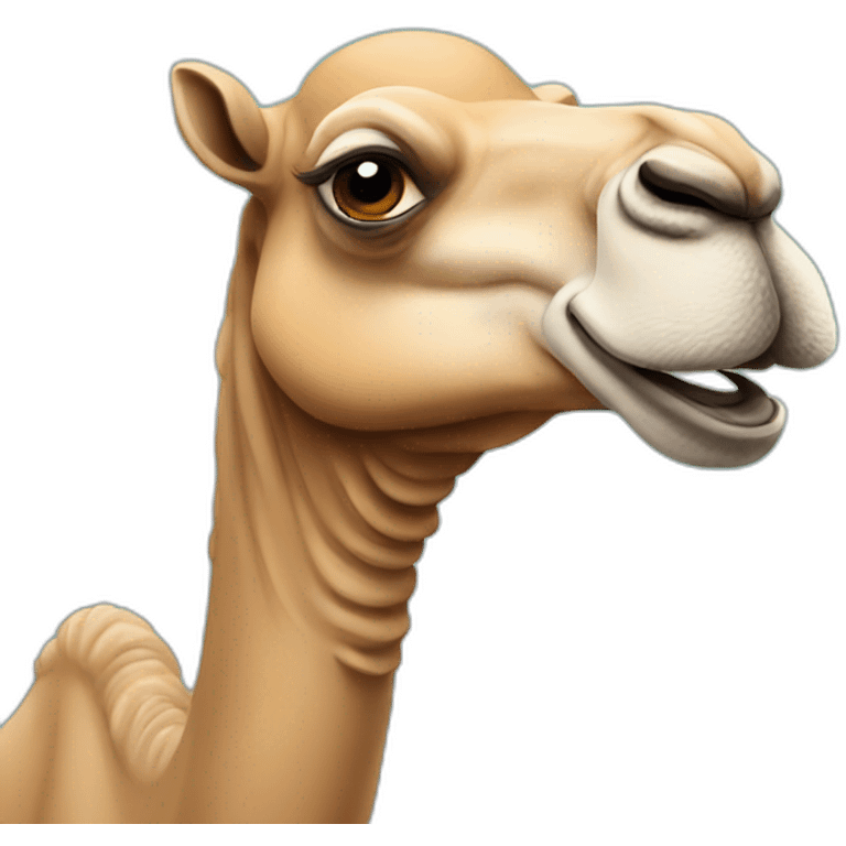 Funny camel emoji