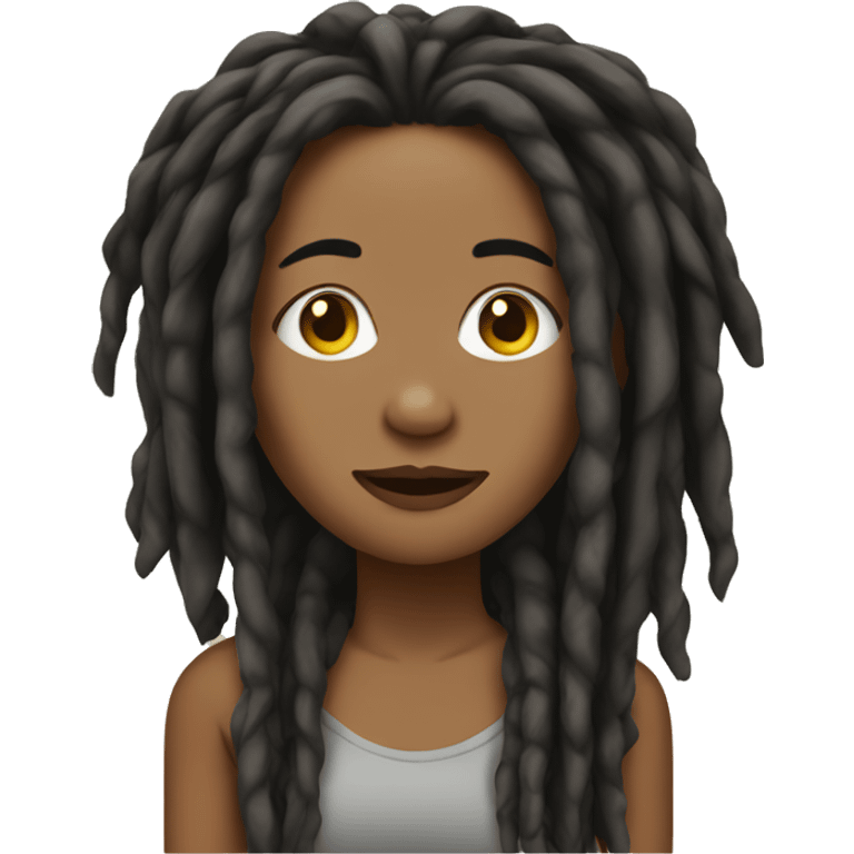 woman with dreads emoji