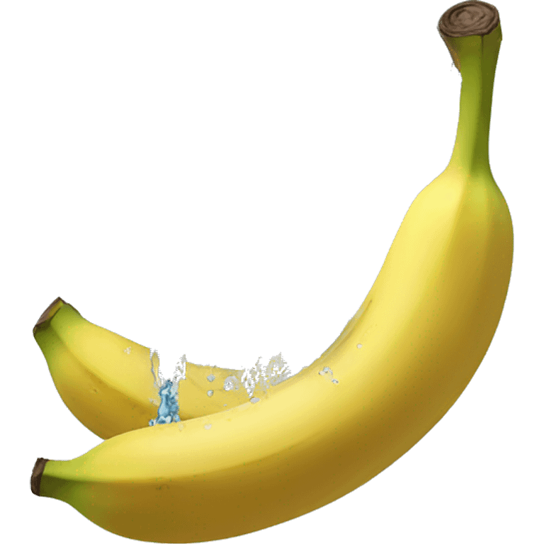 banana throwing water emoji