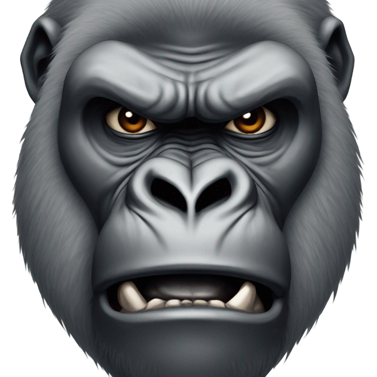 Angry gorilla emoji