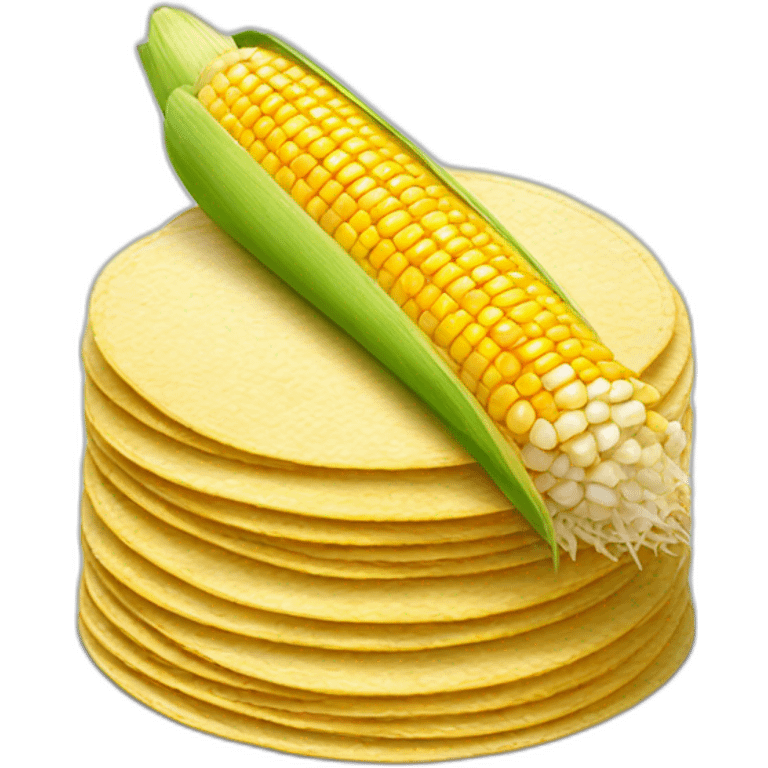 Small Stack of corn tortillas emoji