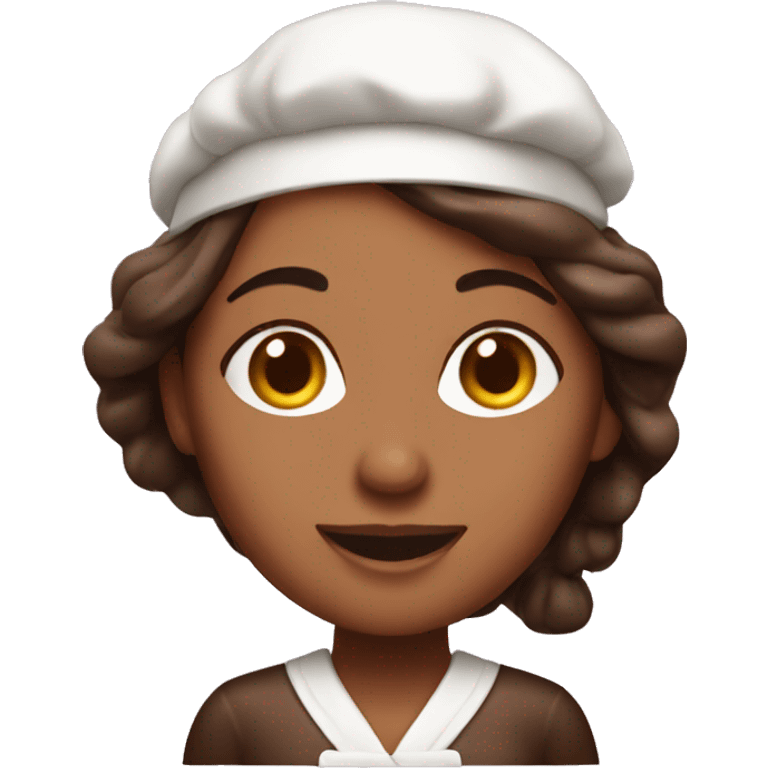 Woman Chocolatier making chocolates  emoji