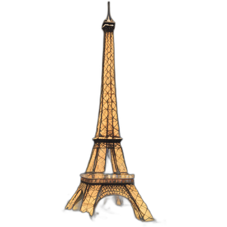 Eiffel tower by night emoji