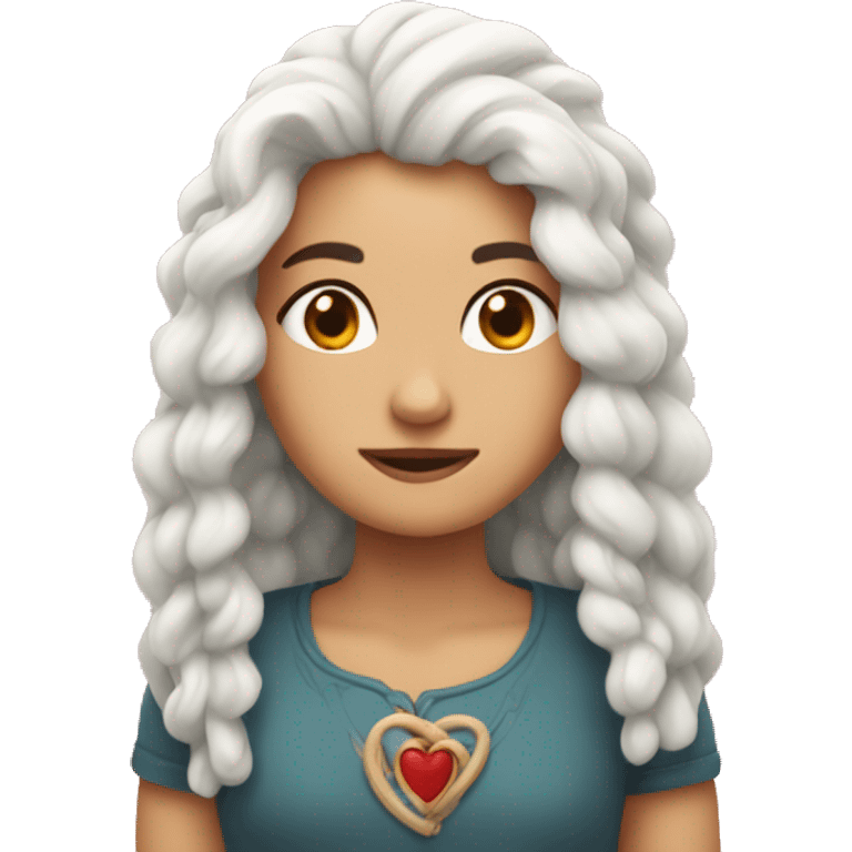 Corazón de lana emoji