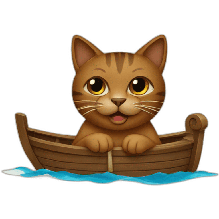 brown-cat-on-greek-boat emoji