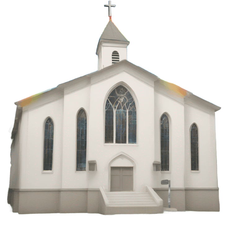 church with rainbow emoji