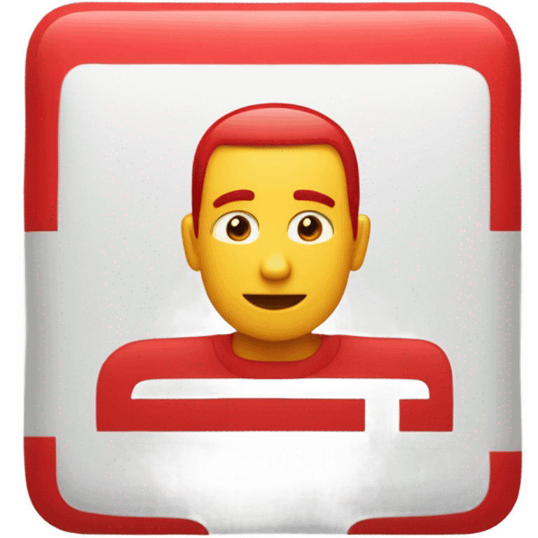 Microsoft-styled red-squared '123' emoji in a rounded, bold font emoji