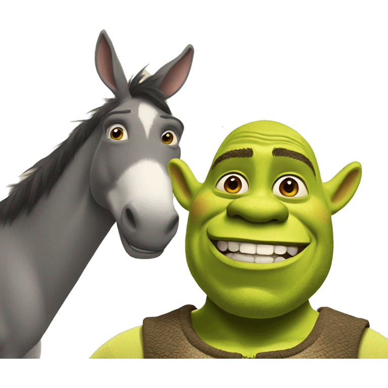 Shrek and donkey emoji