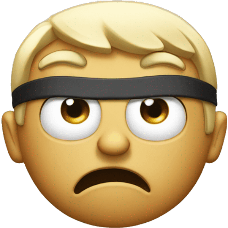 Gilt emoji with attitude, eyebrow raised, angry face, and arms crossed emoji