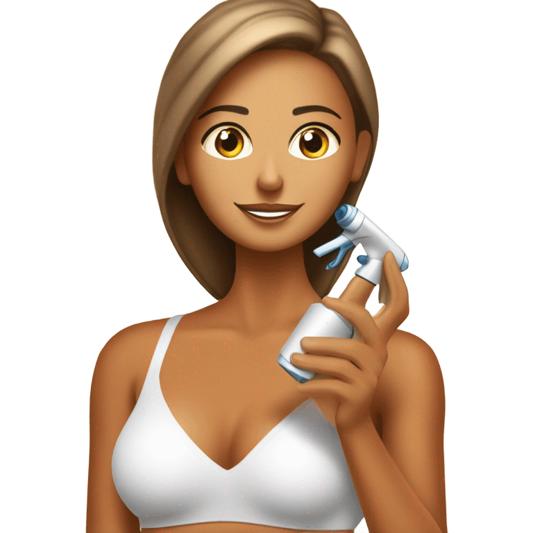 Spray tanning emoji