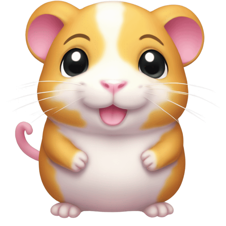 valentine pink hamtaro emoji