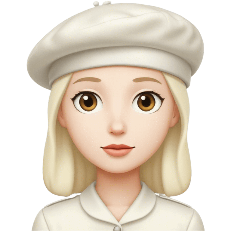 white beret emoji