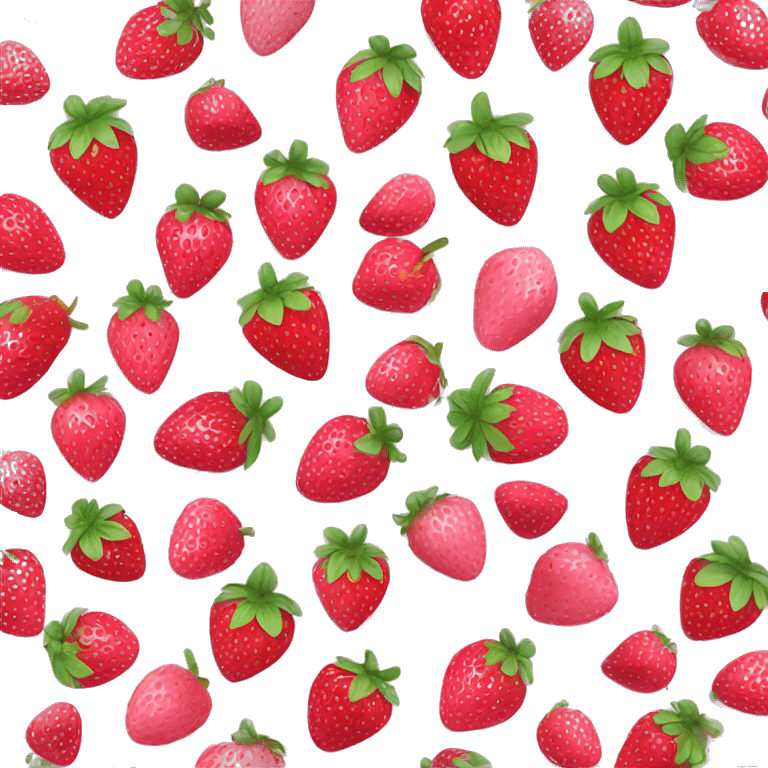 pink strawberrys emoji