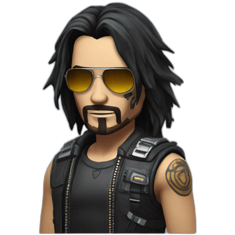 Johnny Silverhand from Cyberpunk 2077 emoji