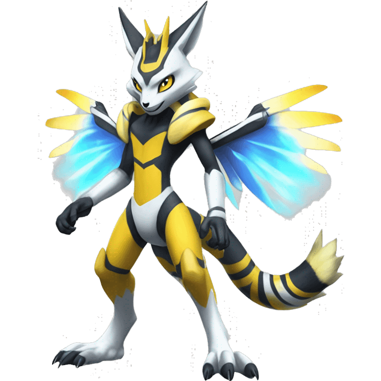 Metabee Renamon Zeraora Full body emoji