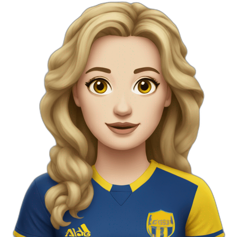 Adele wearing a alnassr fc shirt emoji